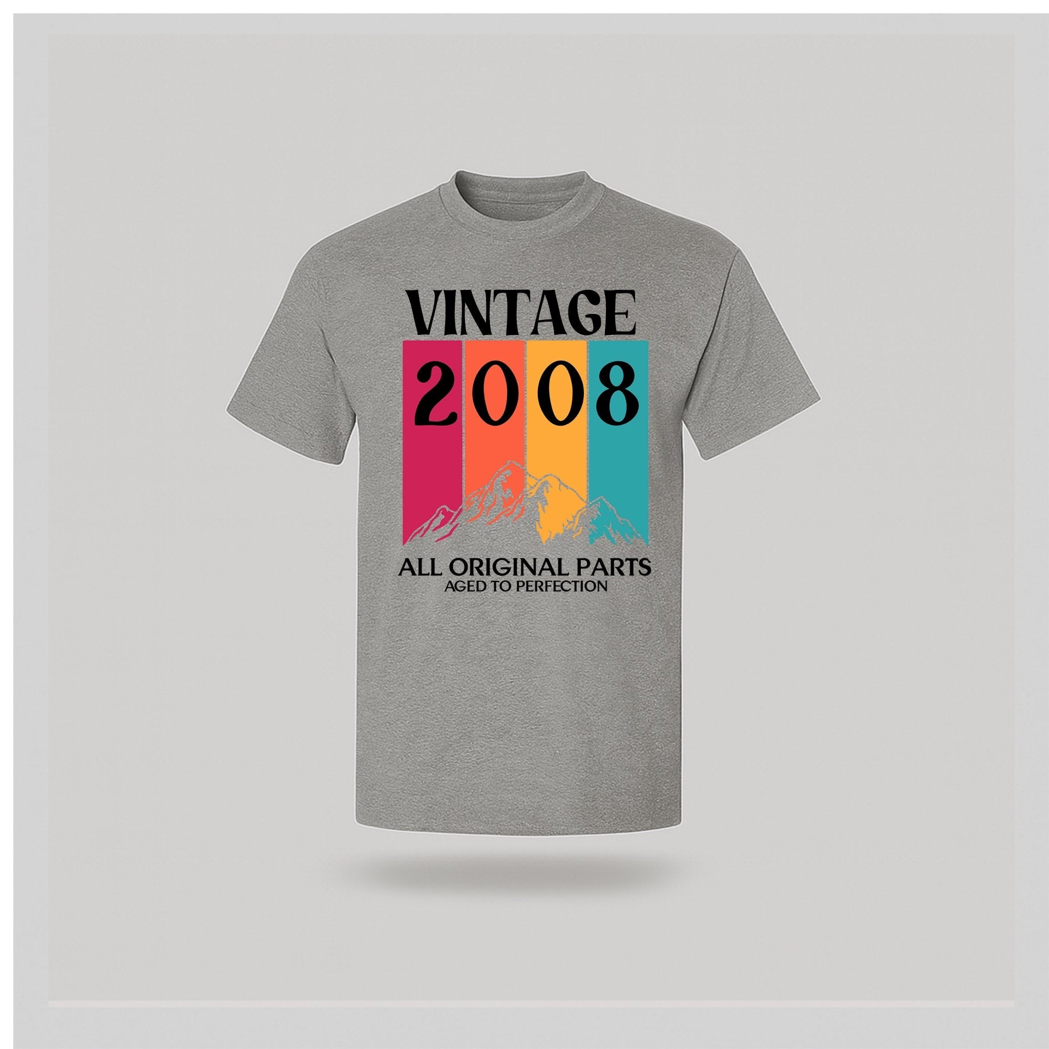 18th Birthday T-Shirt Vintage Mountain - Birthday Tees