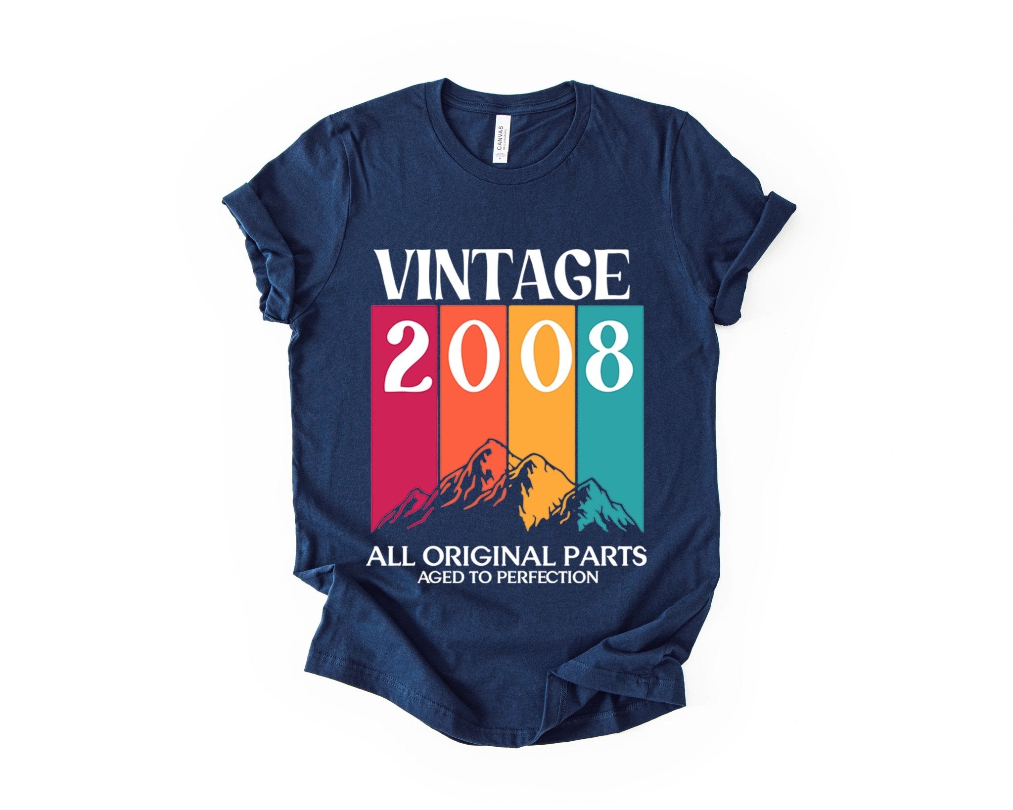 18th Birthday T-Shirt Vintage Mountain - Birthday Tees