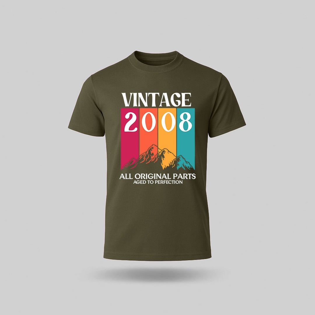 18th Birthday T-Shirt Vintage Mountain - Birthday Tees