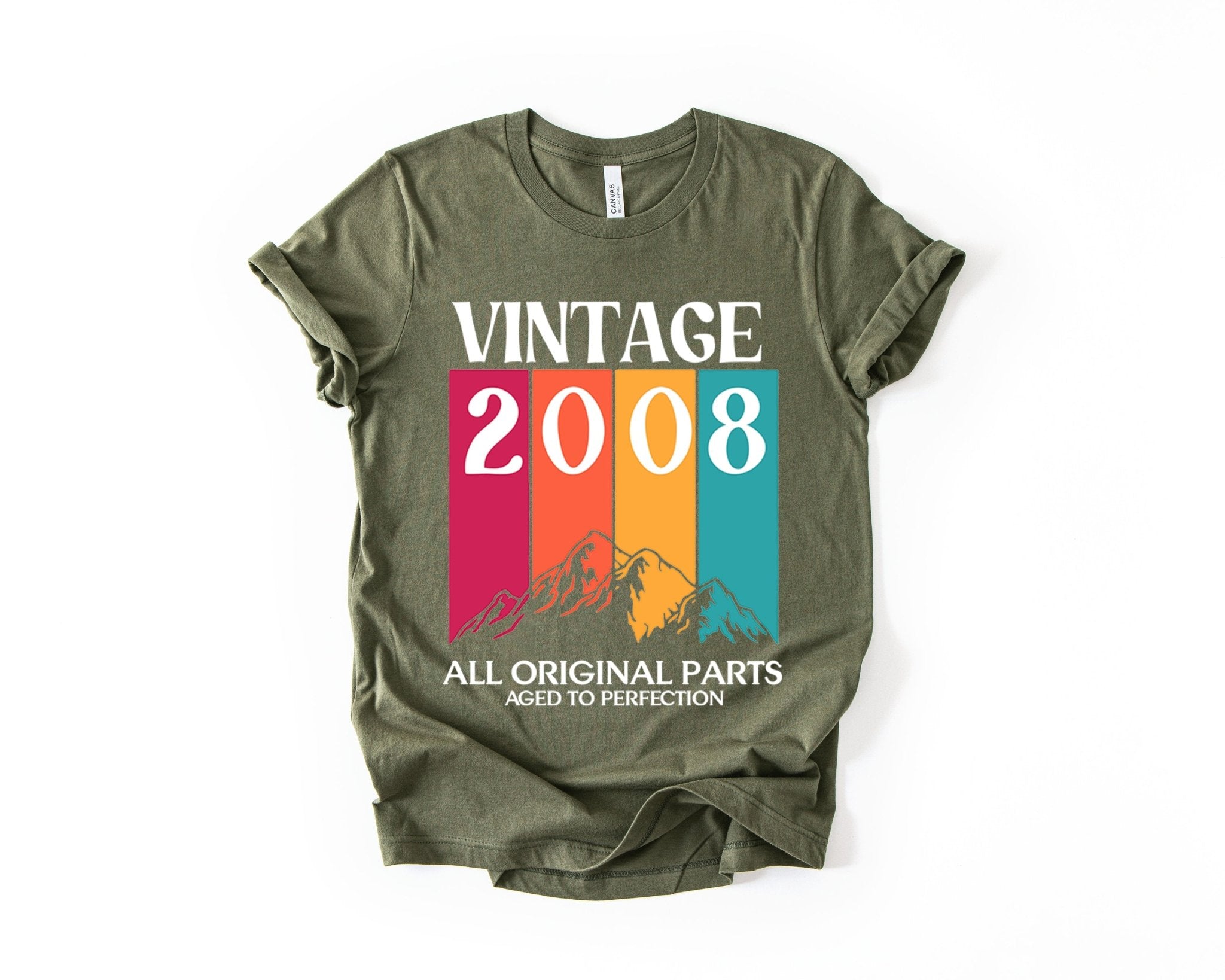 18th Birthday T-Shirt Vintage Mountain - Birthday Tees