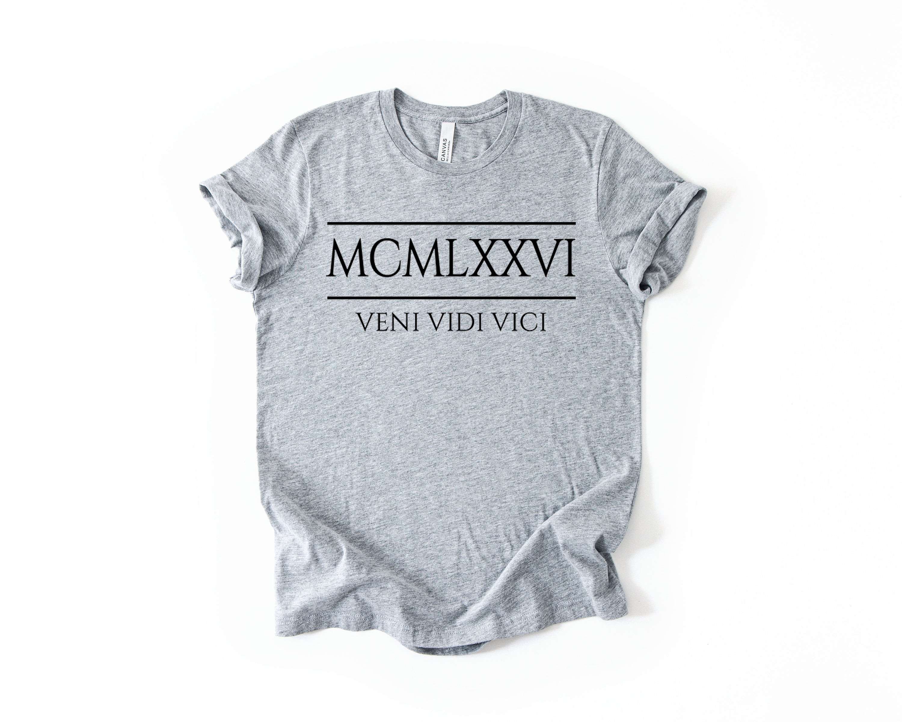 50th Birthday T-Shirt Roman Number