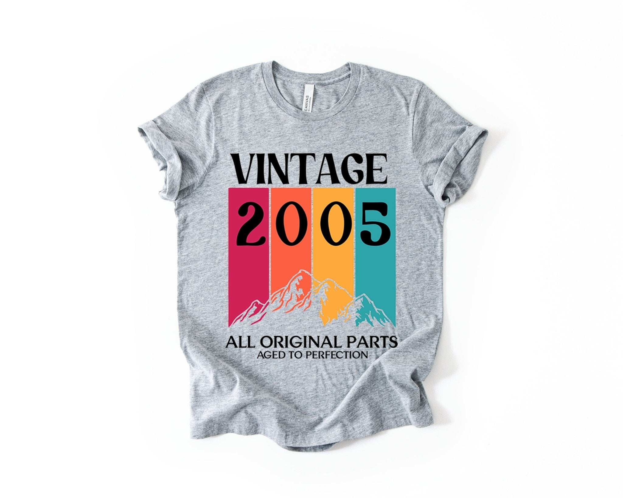 21st Birthday T-Shirt Vintage Mountain - Birthday Tees
