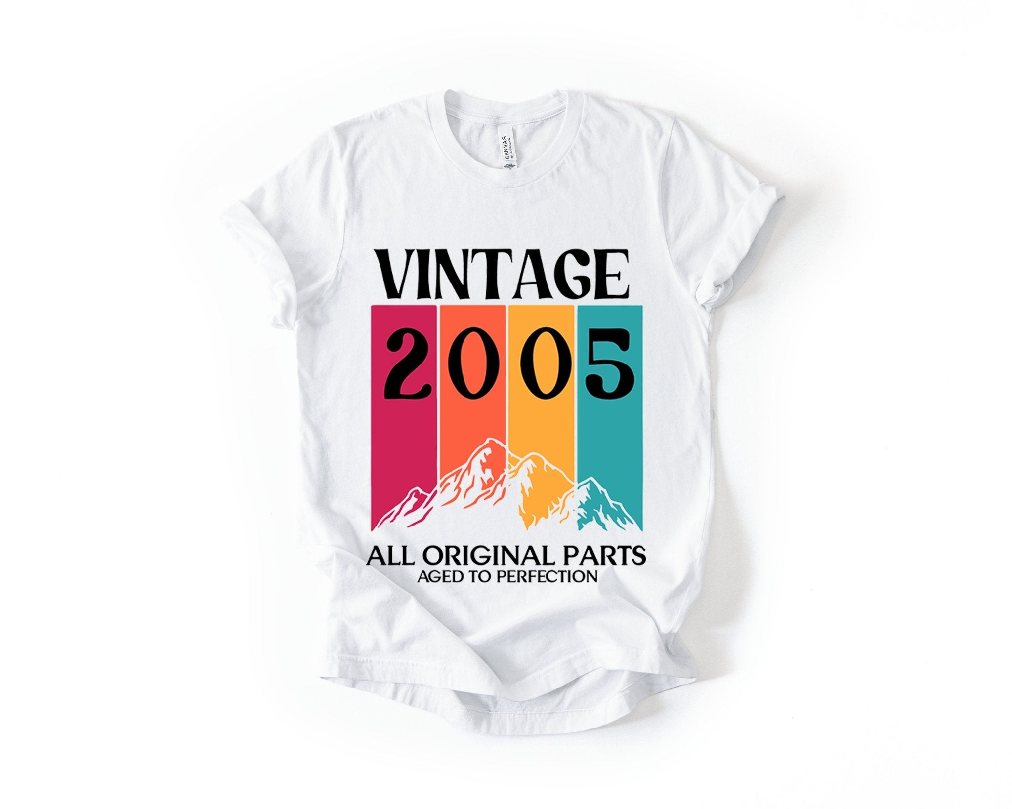 21st Birthday T-Shirt Vintage Mountain - Birthday Tees