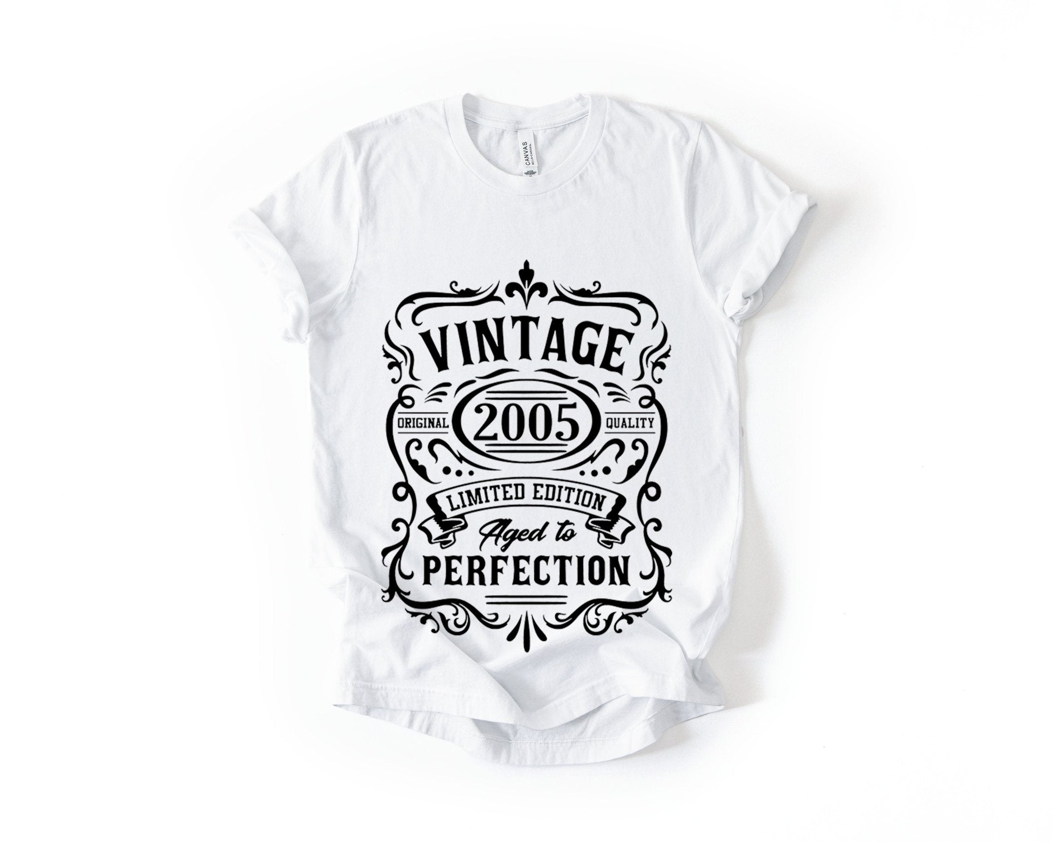 21st Birthday T-Shirt - Vintage Perfection - Birthday Tees
