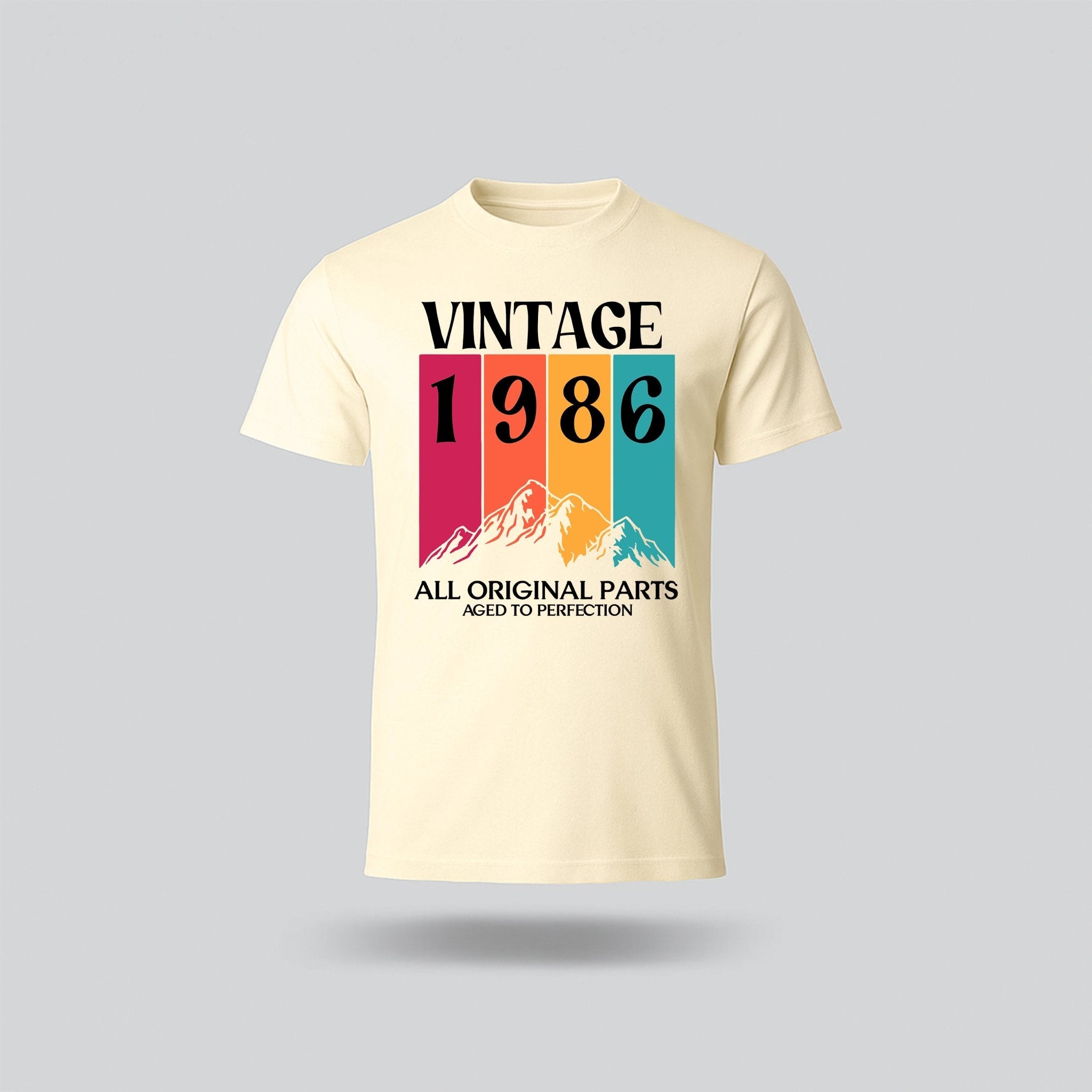 40th Birthday T-Shirt Vintage Mountain - Birthday Tees