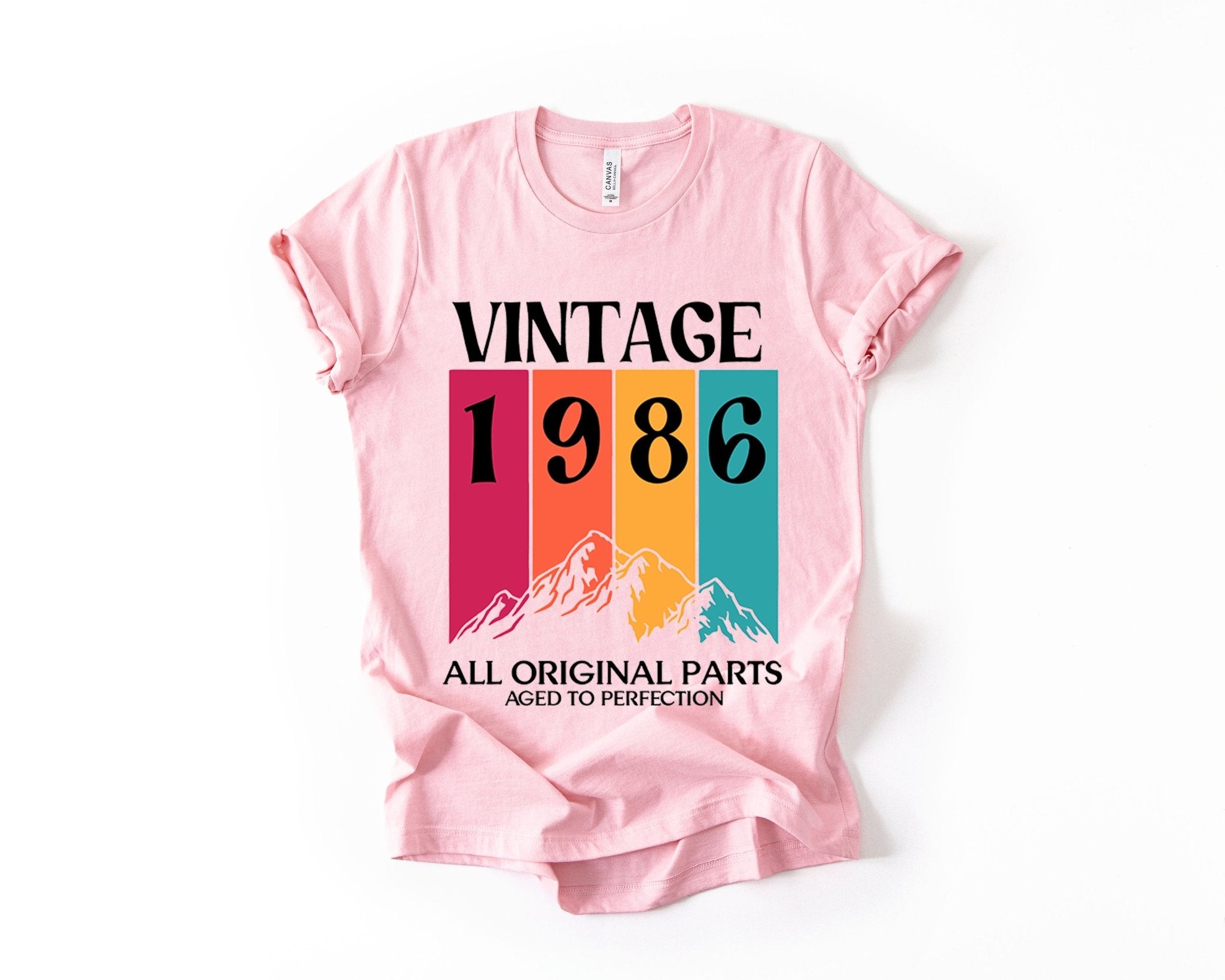 40th Birthday T-Shirt Vintage Mountain - Birthday Tees
