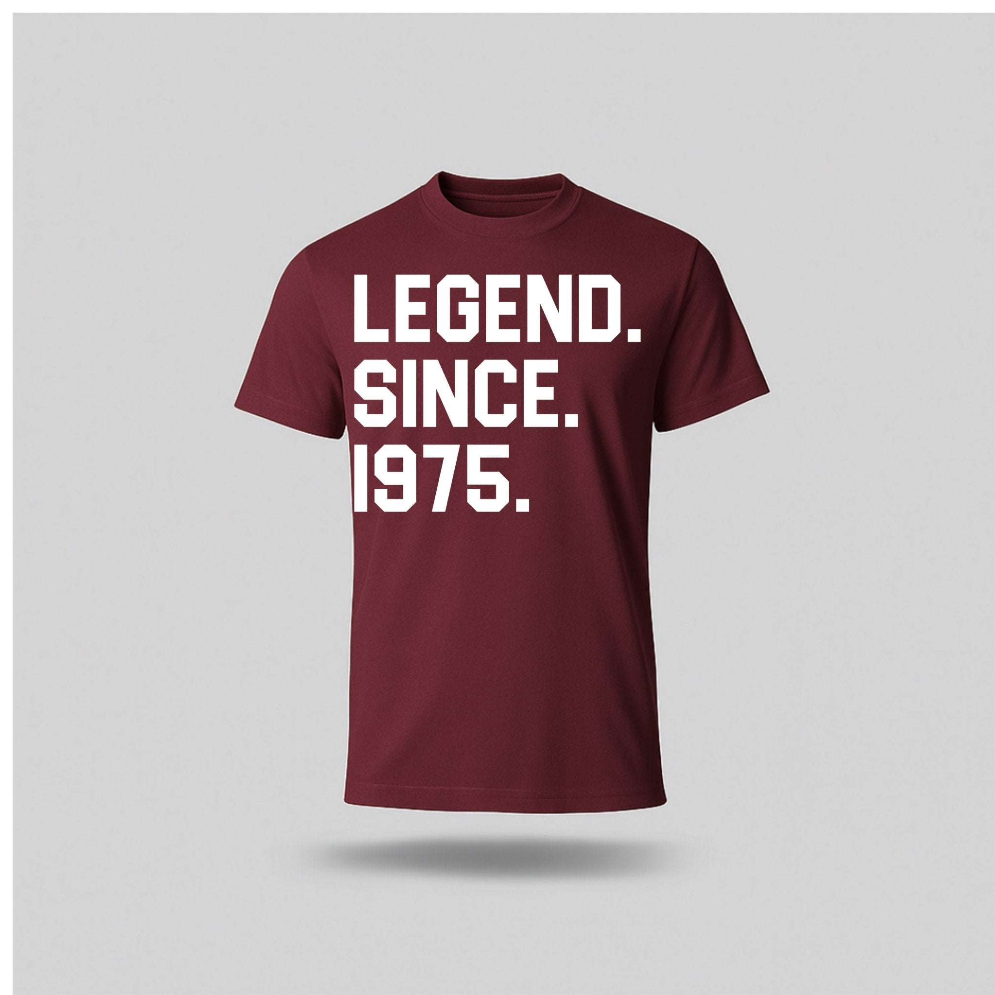 50th Birthday T-shirt - Legend Since - birthdaytees.co