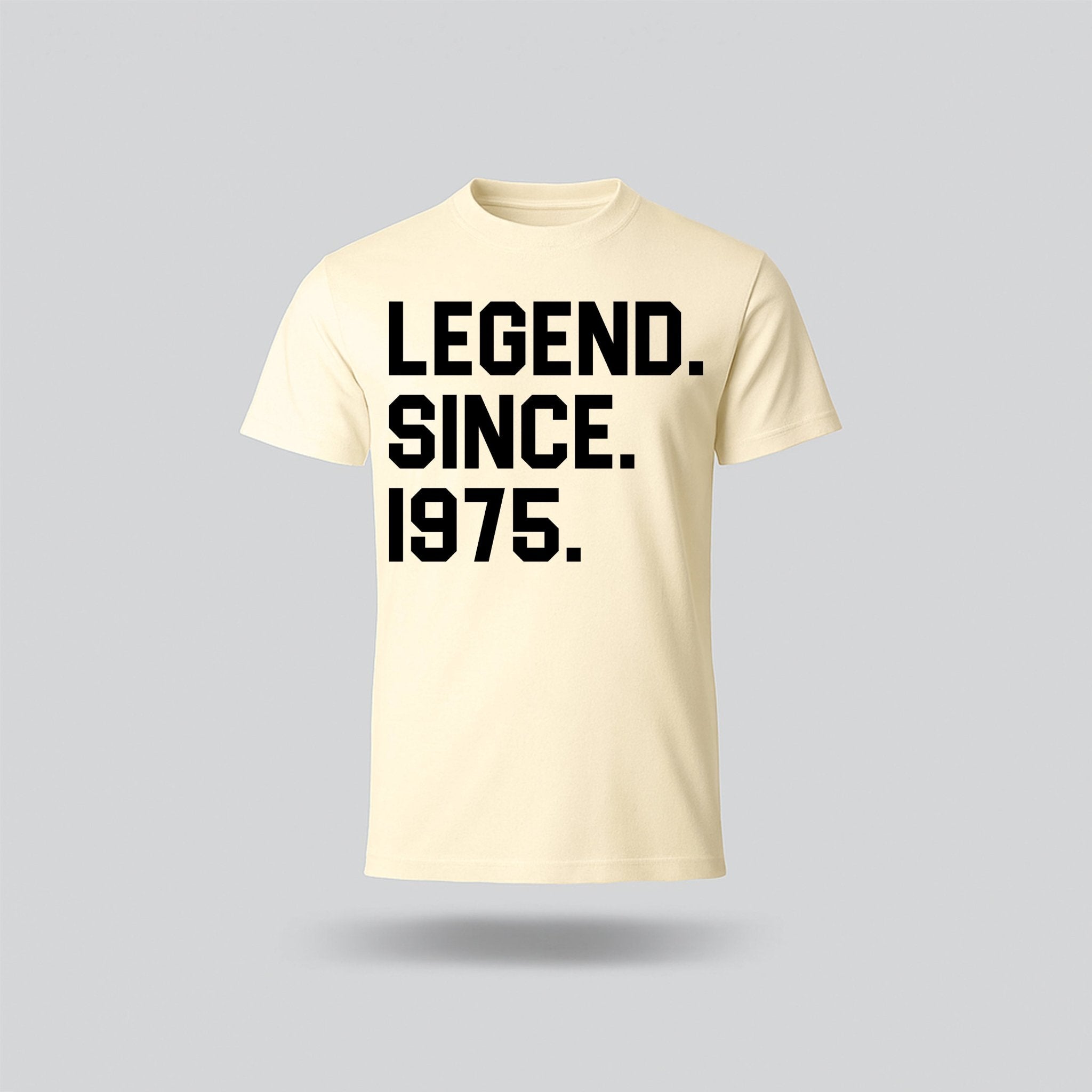 50th Birthday T-shirt - Legend Since - birthdaytees.co