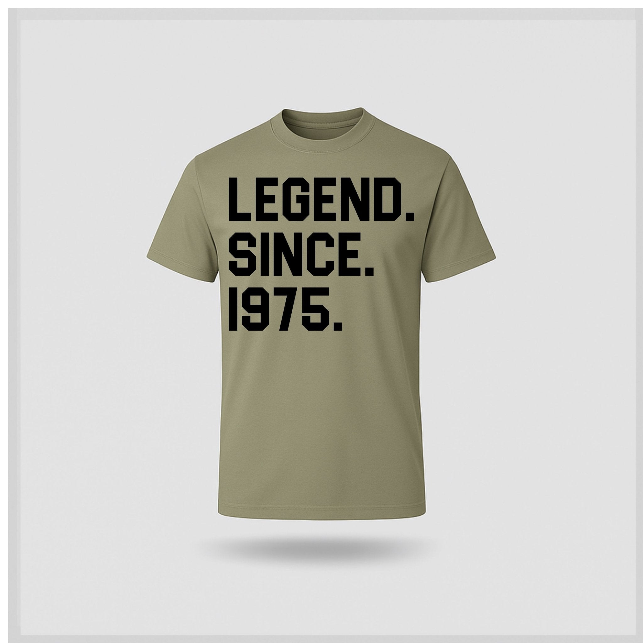 50th Birthday T-shirt - Legend Since - birthdaytees.co