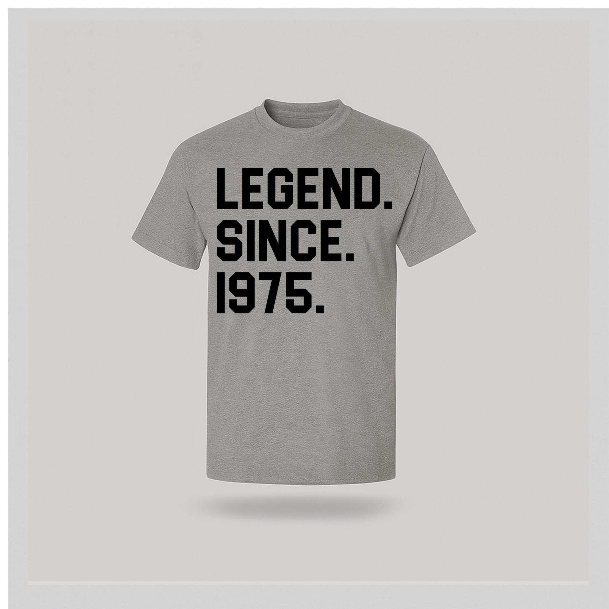 50th Birthday T-shirt - Legend Since - birthdaytees.co