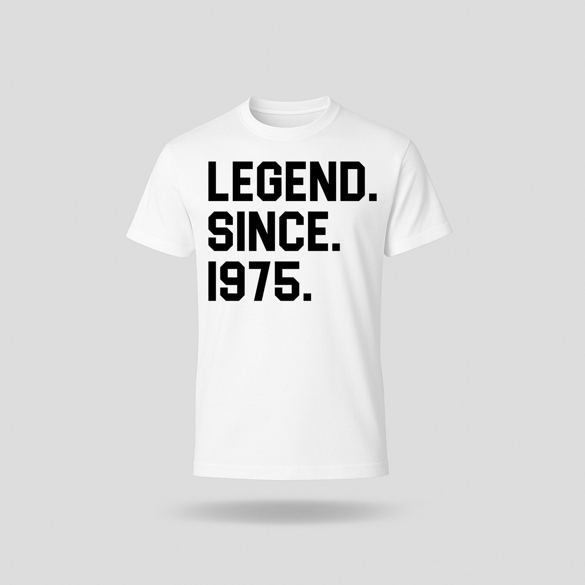 50th Birthday T-shirt - Legend Since - birthdaytees.co