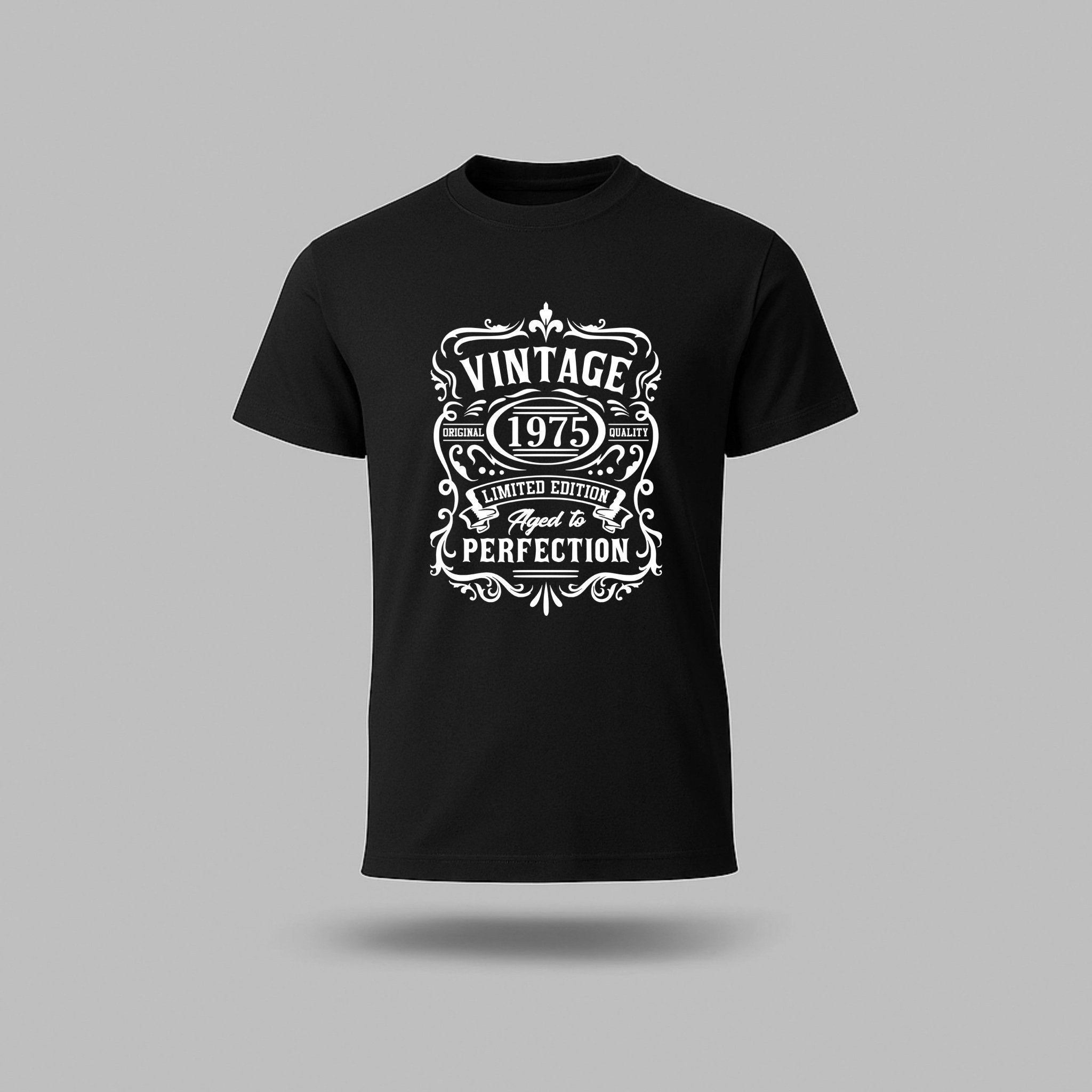 50th Birthday T-Shirt - Vintage Perfection - birthdaytees.co