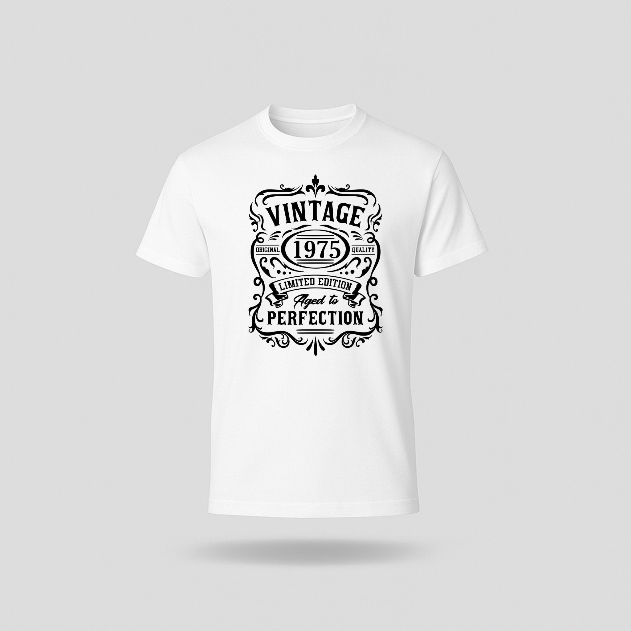 50th Birthday T-Shirt - Vintage Perfection - birthdaytees.co