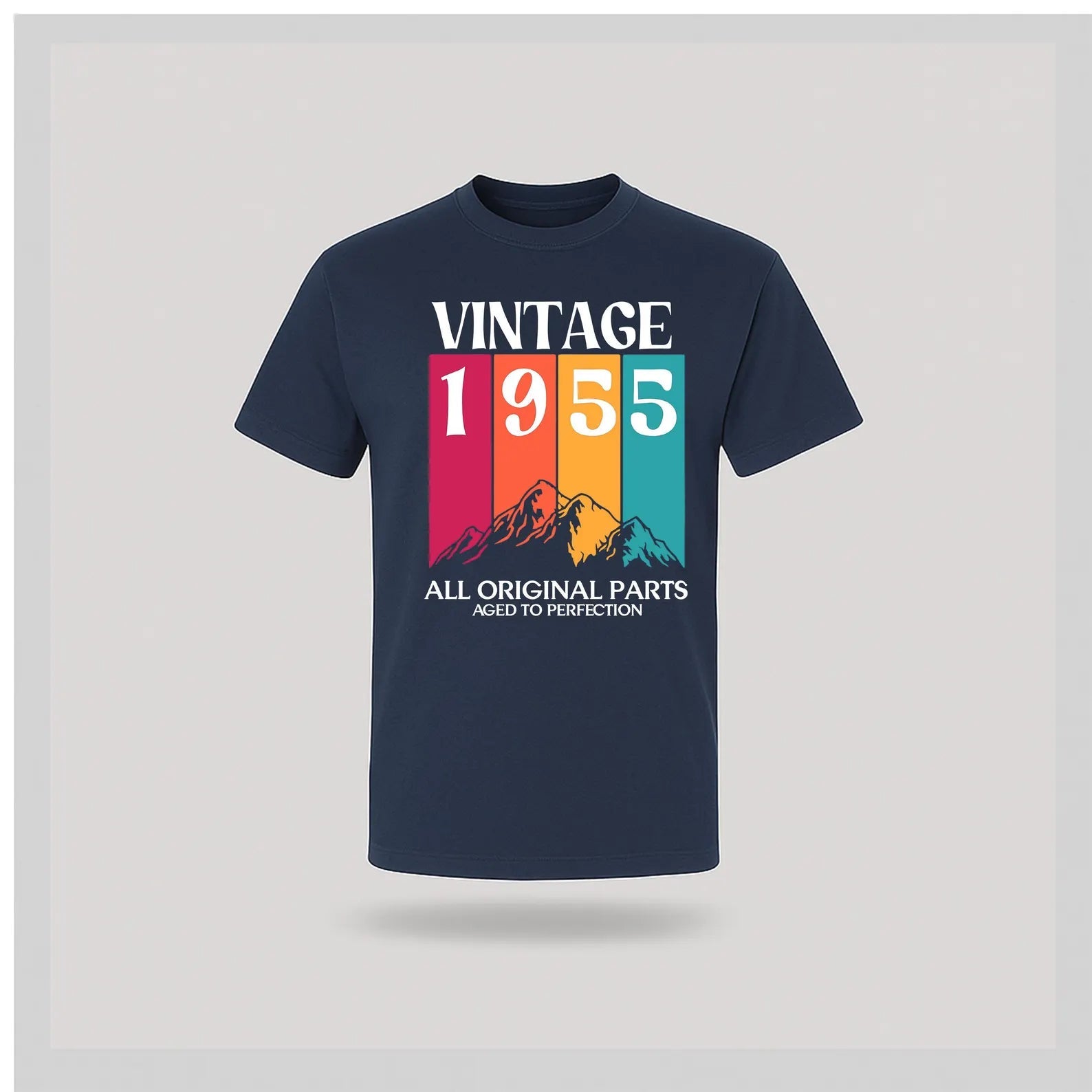 70th Birthday T-Shirt Vintage Mountain - birthdaytees.co