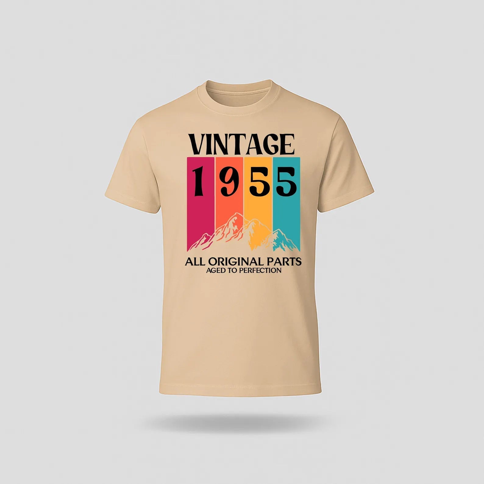 70th Birthday T-Shirt Vintage Mountain - birthdaytees.co