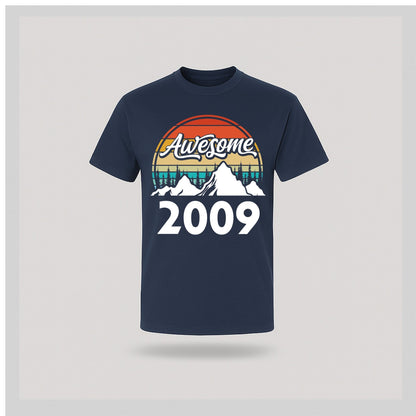 16th Birthday T-Shirt Awesome High - birthdaytees.co