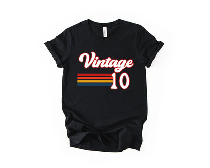 16th Birthday T-shirt, Retro Vintage - Birthday Tees