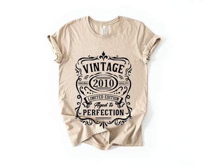 16th Birthday T-Shirt - Vintage Perfection - Birthday Tees