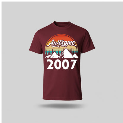 18th Birthday T-Shirt Awesome High - birthdaytees.co