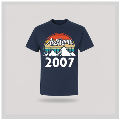 18th Birthday T-Shirt Awesome High - birthdaytees.co