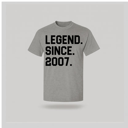 18th Birthday T-shirt - Legend Since - birthdaytees.co