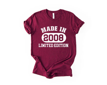 18th Birthday T-shirt - Made In - Birthday Tees
