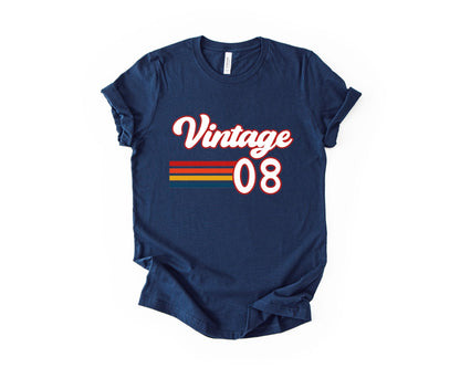 18th Birthday T-shirt, Retro Vintage - Birthday Tees