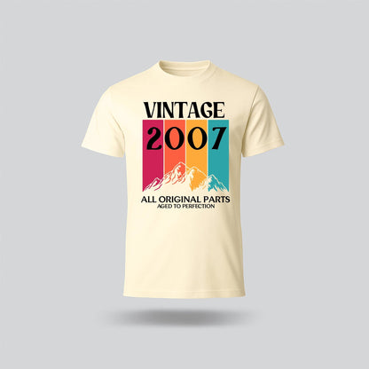 18th Birthday T-Shirt Vintage Mountain - birthdaytees.co