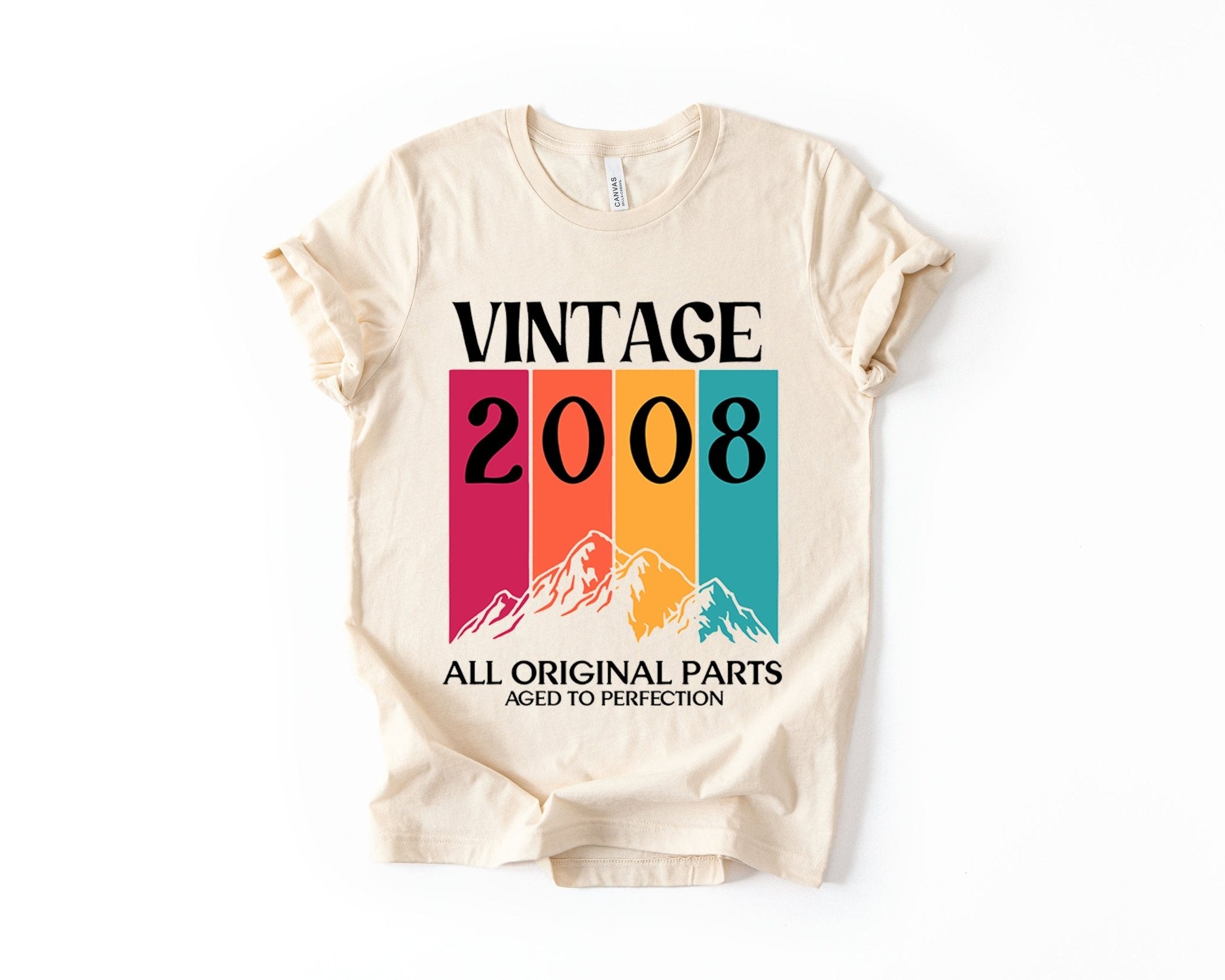 18th Birthday T-Shirt Vintage Mountain - Birthday Tees