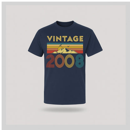 18th Birthday T-Shirt Vintage Retro - Birthday Tees