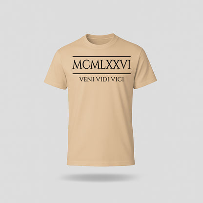 50th Birthday T-Shirt Roman Number