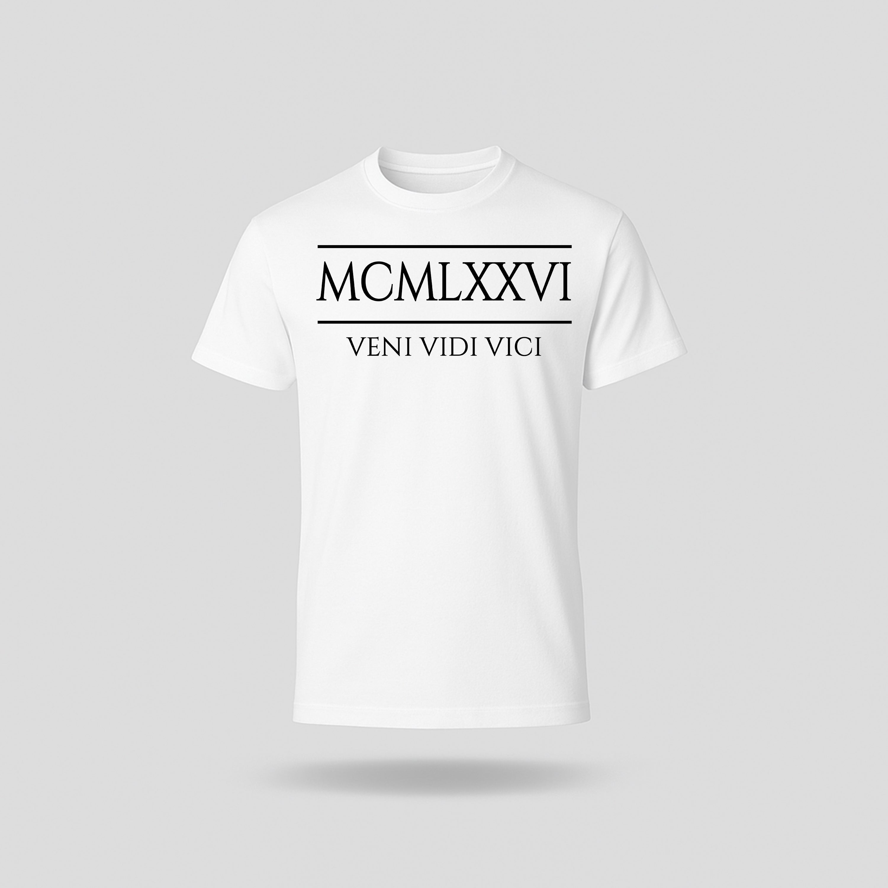 50th Birthday T-Shirt Roman Number