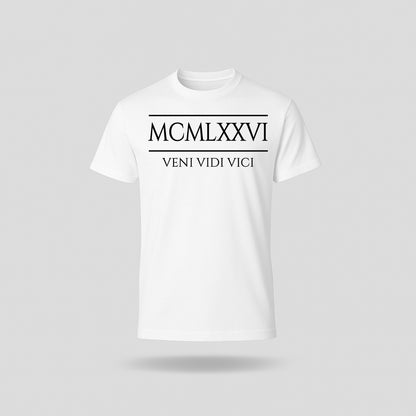 50th Birthday T-Shirt Roman Number