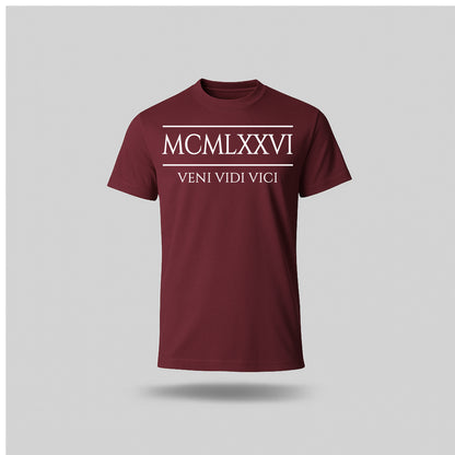 50th Birthday T-Shirt Roman Number