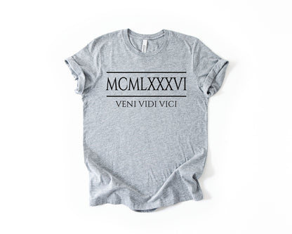 40th Birthday T-Shirt Roman Number