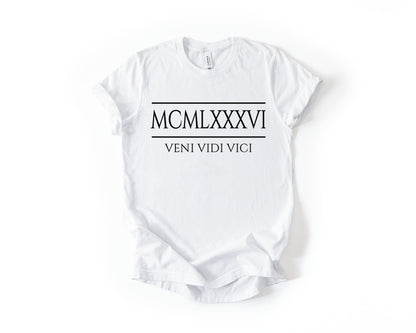 40th Birthday T-Shirt Roman Number