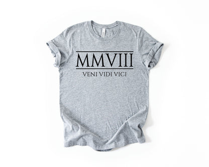 18th Birthday T-Shirt Roman Number
