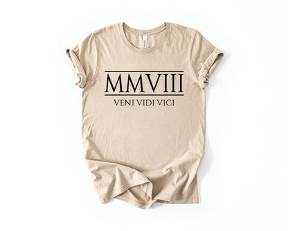 18th Birthday T-Shirt Roman Number