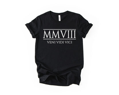 18th Birthday T-Shirt Roman Number