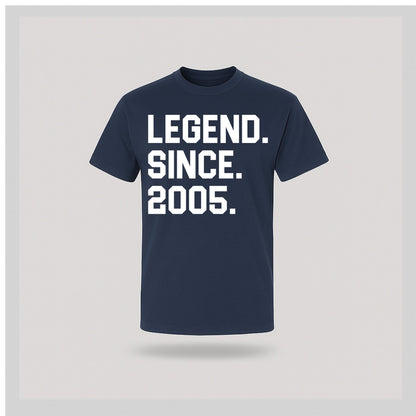 21st Birthday T-shirt - Legend Since - Birthday Tees