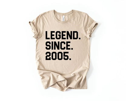 21st Birthday T-shirt - Legend Since - Birthday Tees