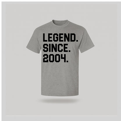 21st Birthday T-shirt - Legend Since - birthdaytees.co