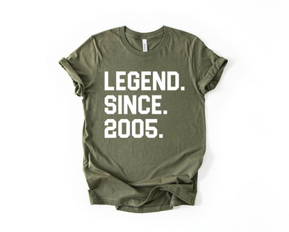 21st Birthday T-shirt - Legend Since - Birthday Tees