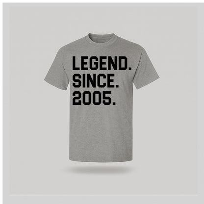 21st Birthday T-shirt - Legend Since - Birthday Tees