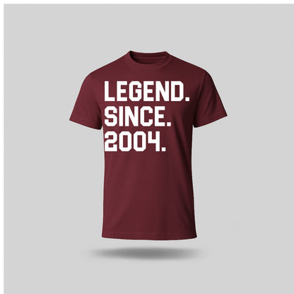 21st Birthday T-shirt - Legend Since - birthdaytees.co