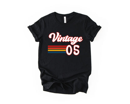 21st Birthday T-shirt, Retro Vintage - Birthday Tees