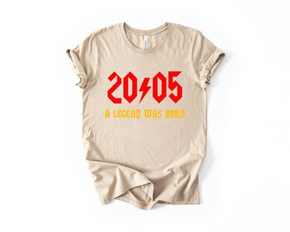 21st Birthday T-Shirt Rock Star - Birthday Tees