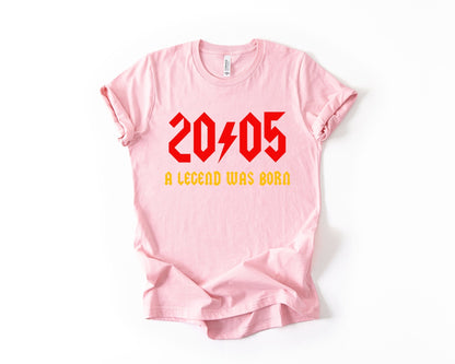 21st Birthday T-Shirt Rock Star - Birthday Tees