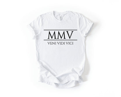 21st Birthday T-Shirt Roman Number - Birthday Tees