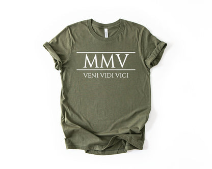 21st Birthday T-Shirt Roman Number - Birthday Tees